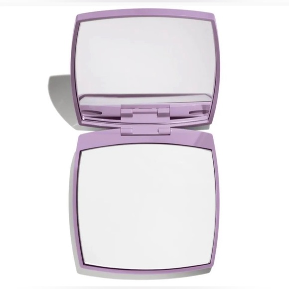 CHANEL DUAL COMPACT MIRROR - LIMITED STOCK PURPLE WITH BOX/VELVET DUSTBAG - Picture 16 of 16
